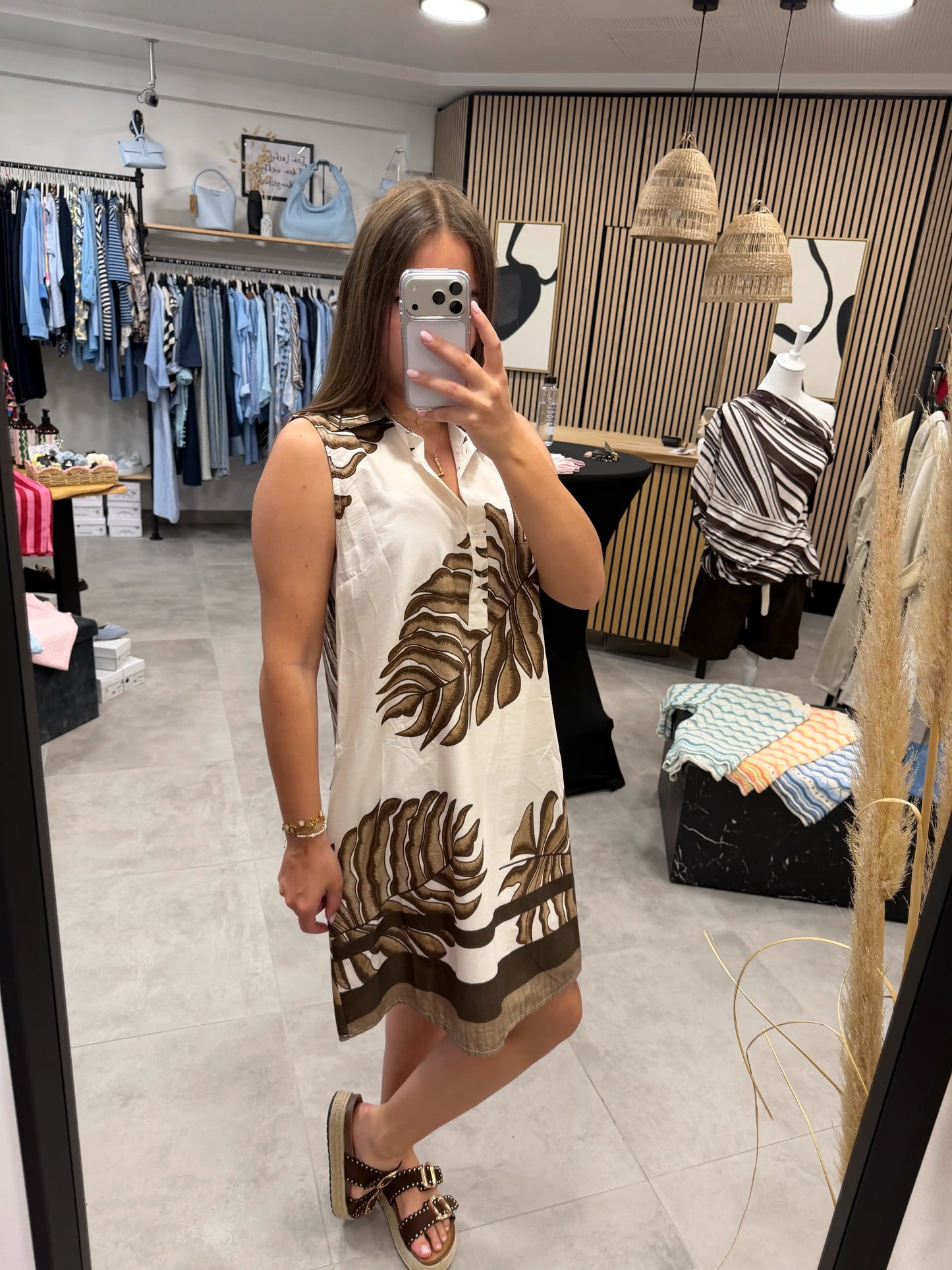 Kleid "Palma" Beige