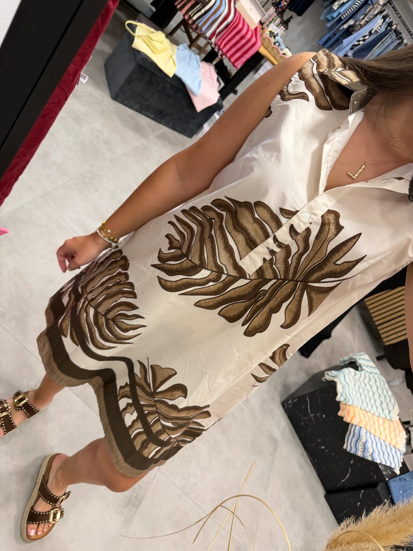 Kleid "Palma" Beige