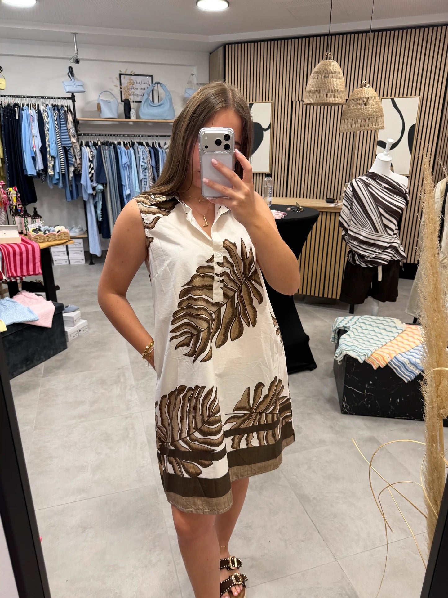 Kleid "Palma" Beige