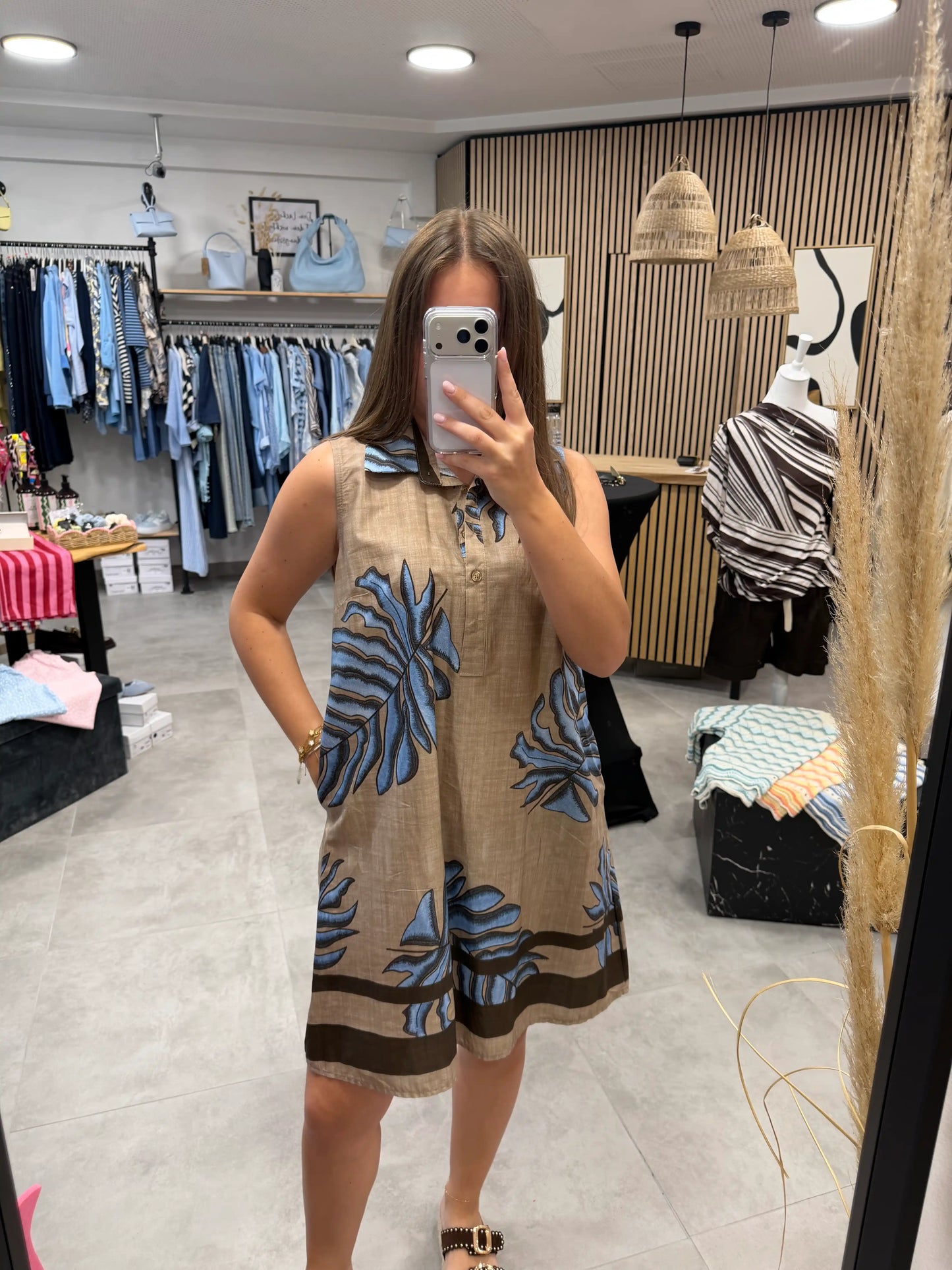 Kleid "Palma" Braun