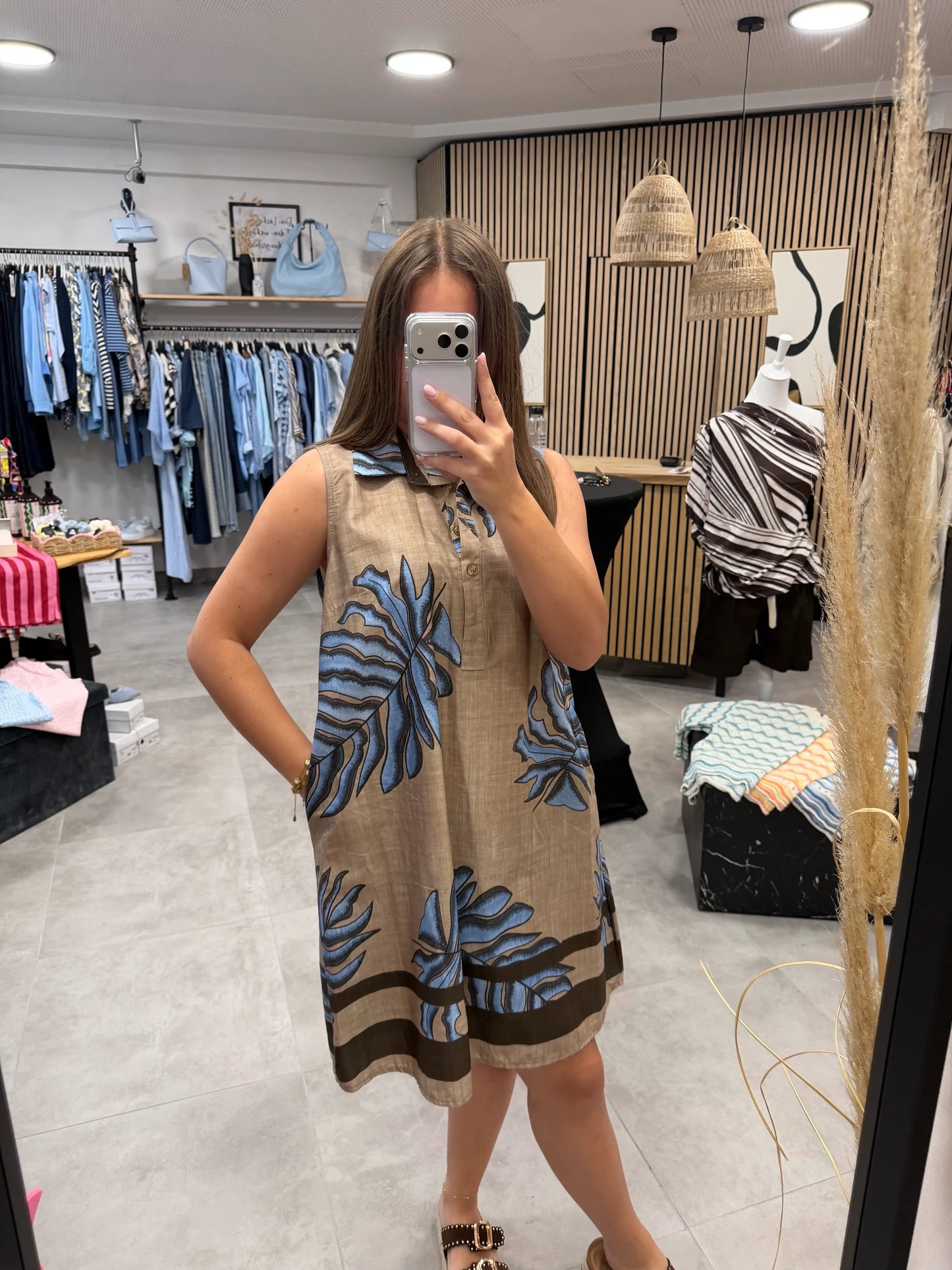 Kleid "Palma" Braun
