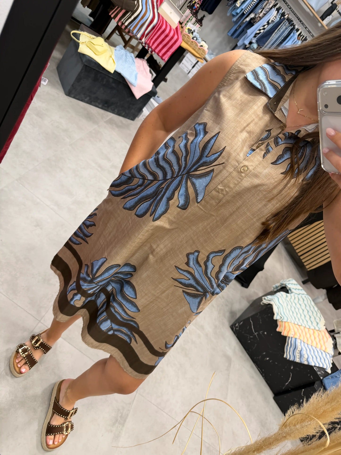 Kleid "Palma" Braun
