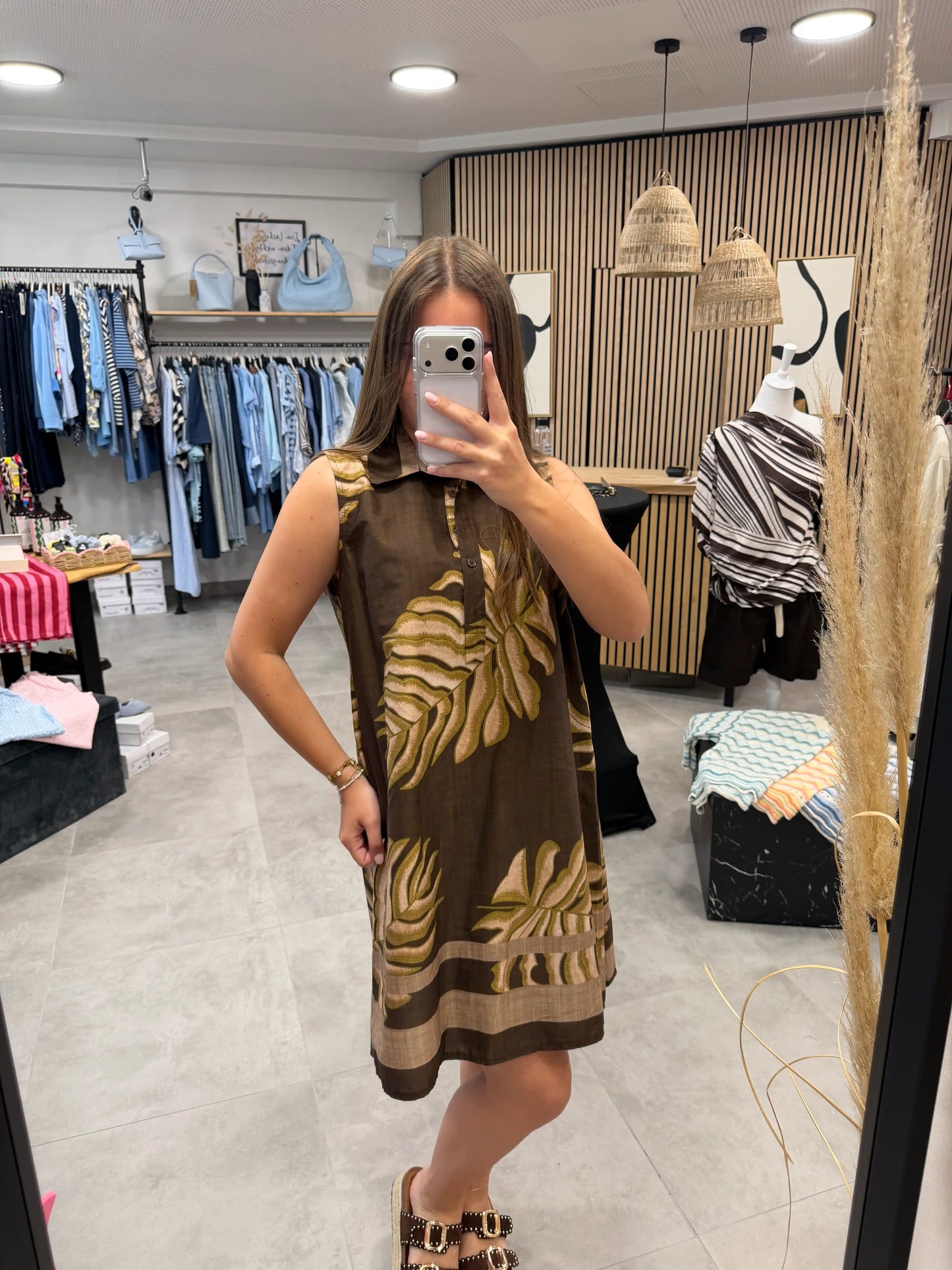 Kleid "Palma" Schokobraun