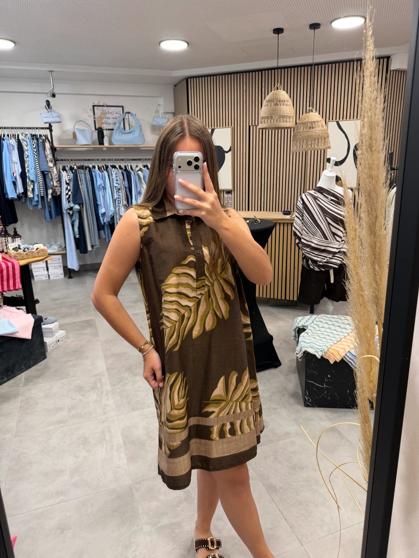 Kleid "Palma" Schokobraun