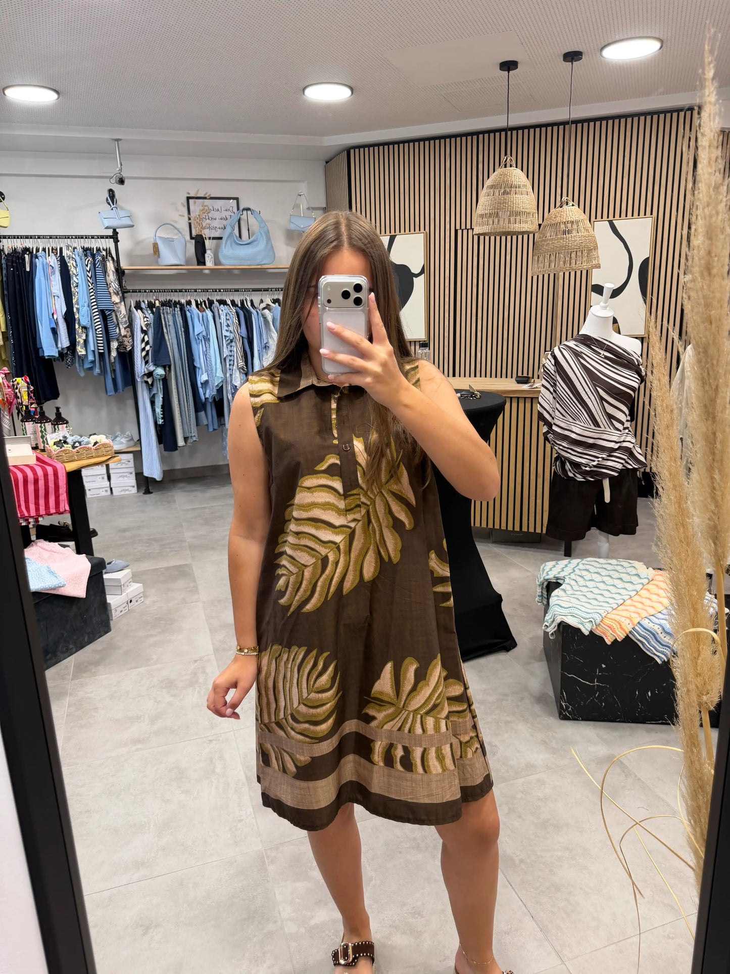 Kleid "Palma" Schokobraun