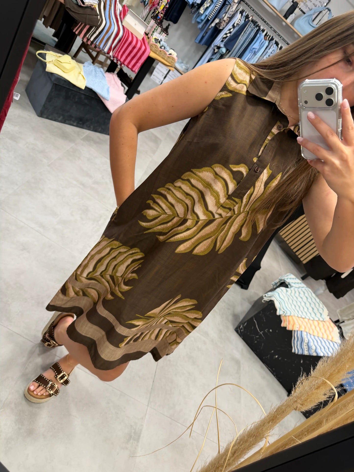Kleid "Palma" Schokobraun