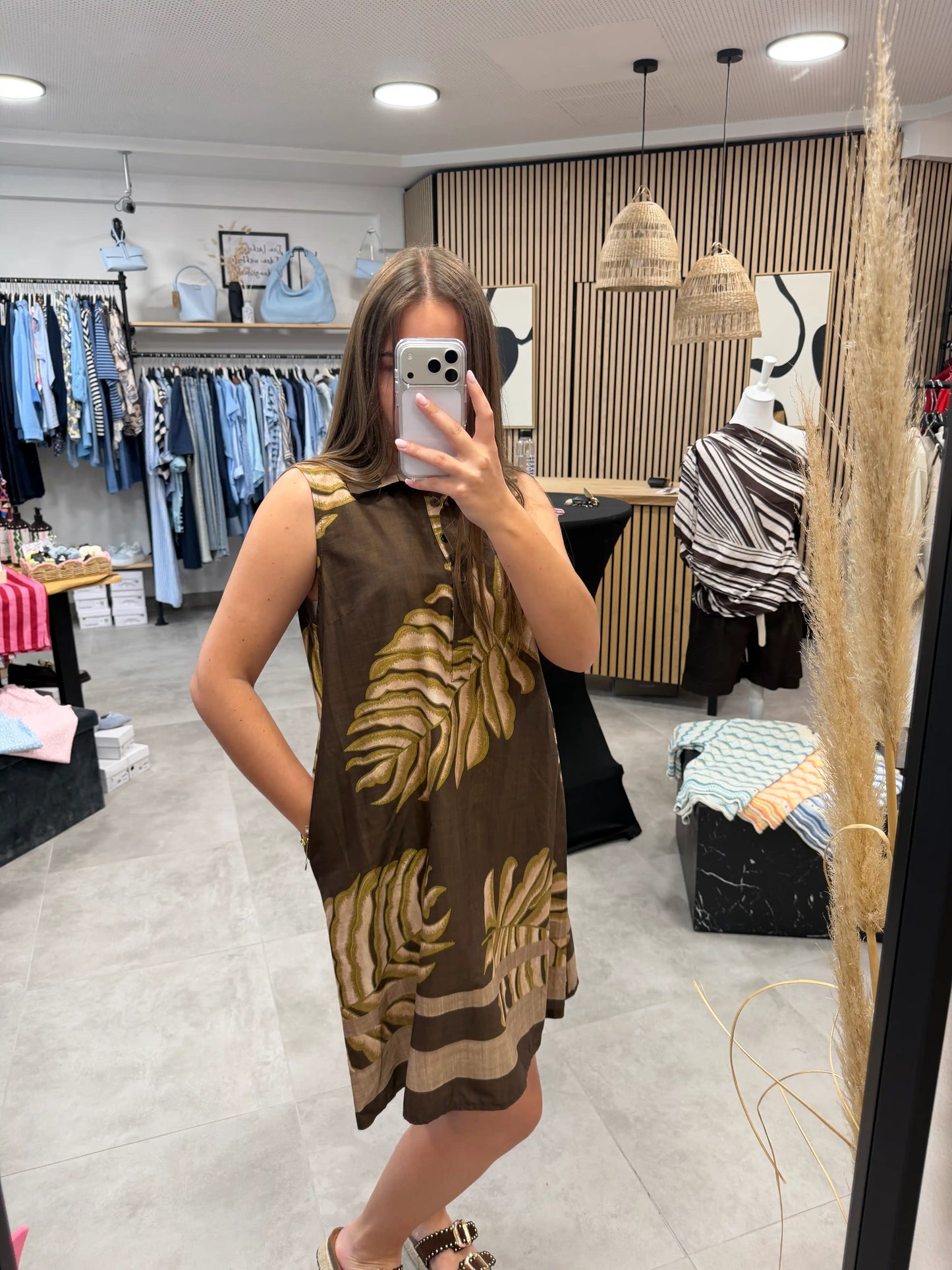 Kleid "Palma" Schokobraun