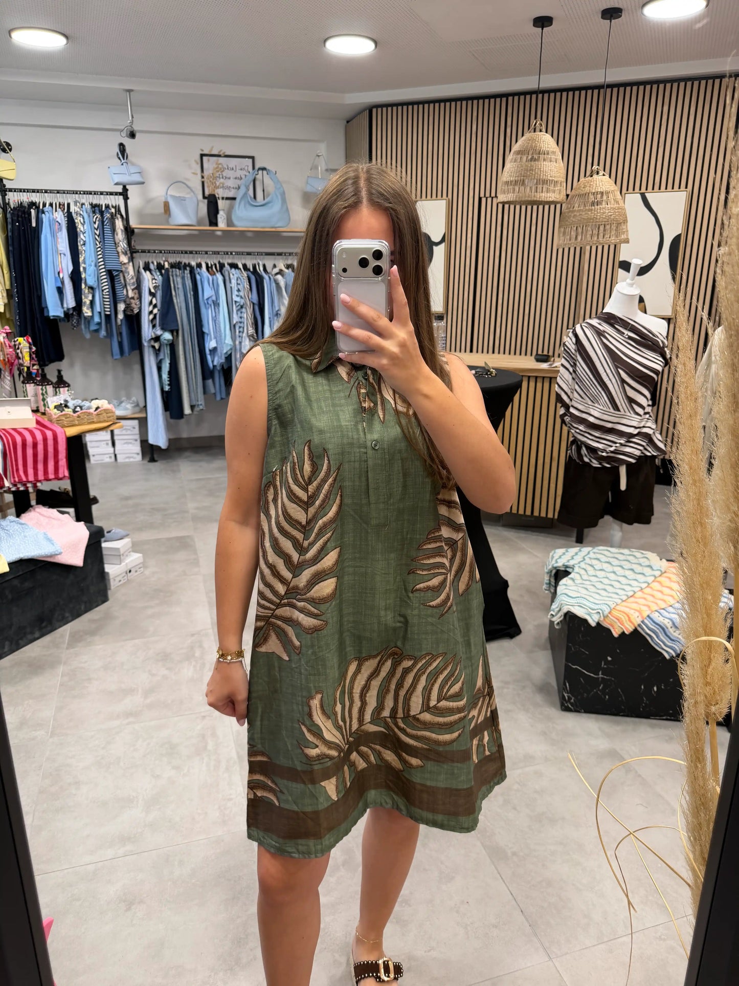 Kleid "Palma" Olivegrün