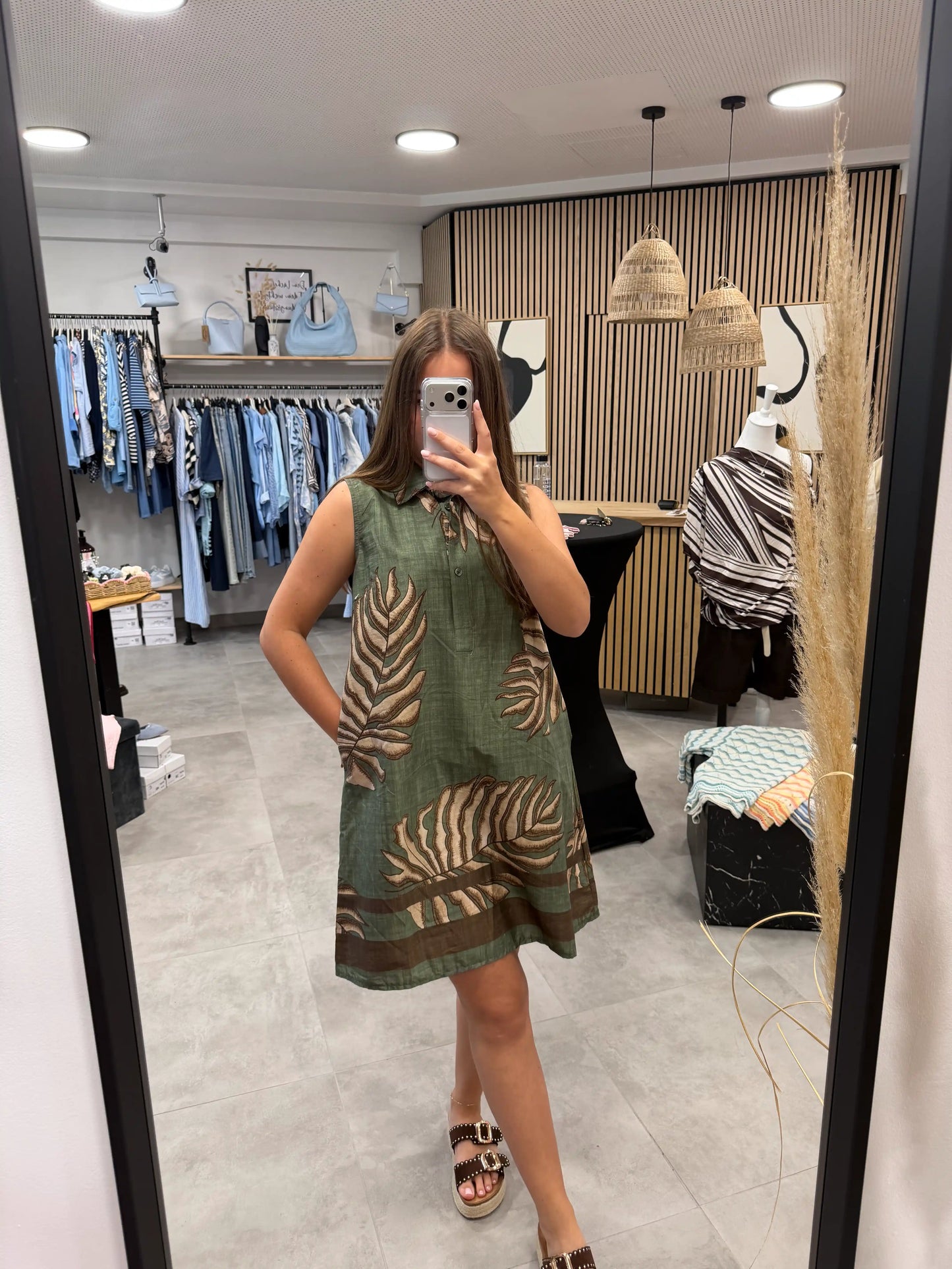 Kleid "Palma" Olivegrün