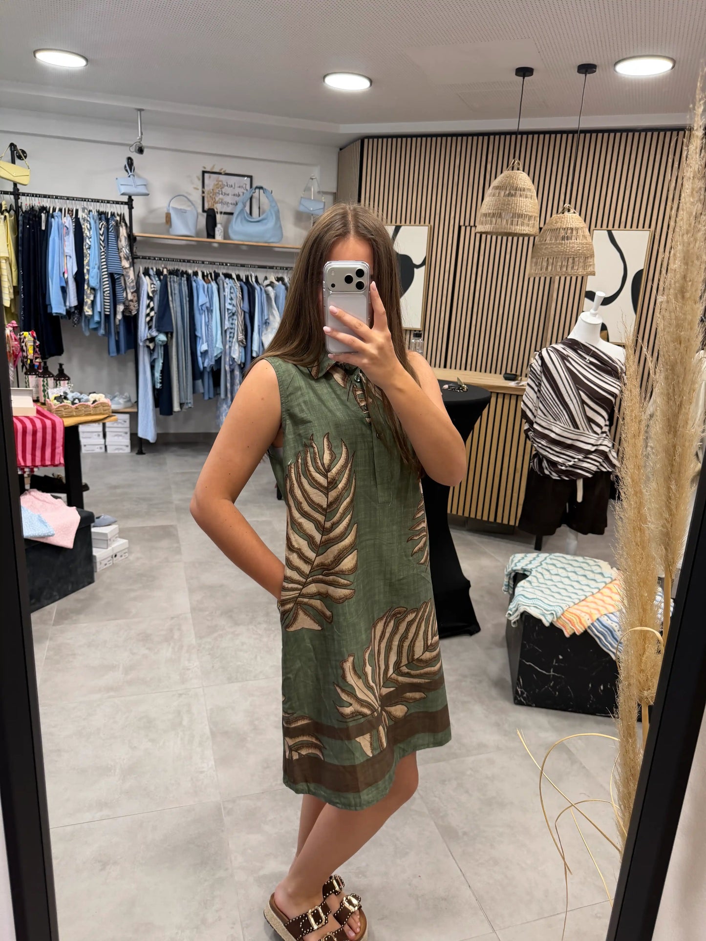 Kleid "Palma" Olivegrün