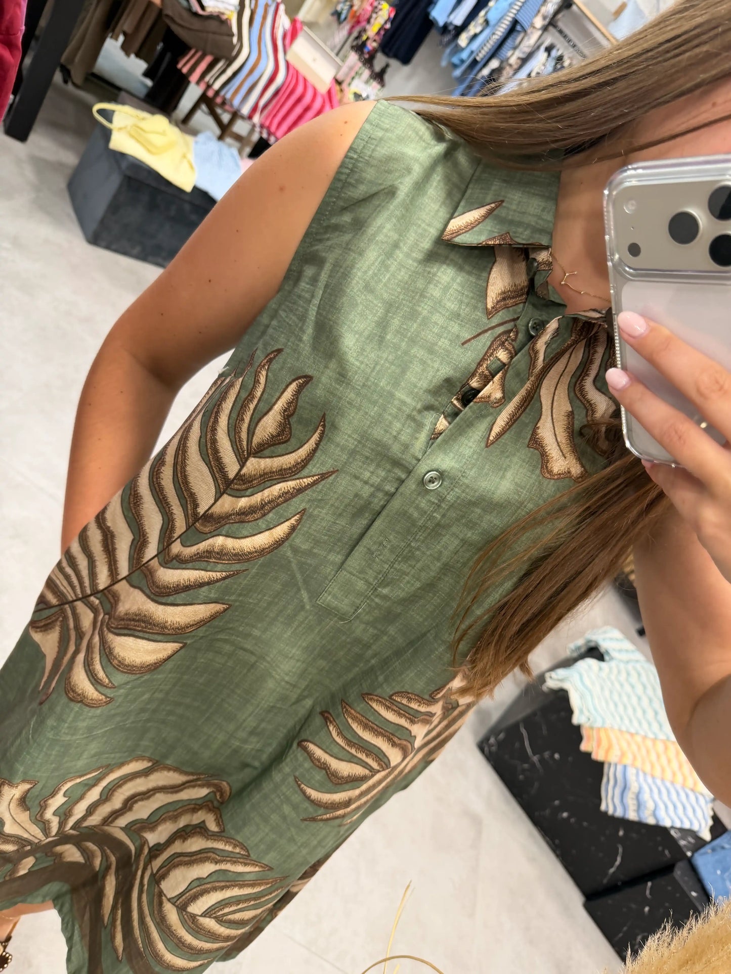 Kleid "Palma" Olivegrün
