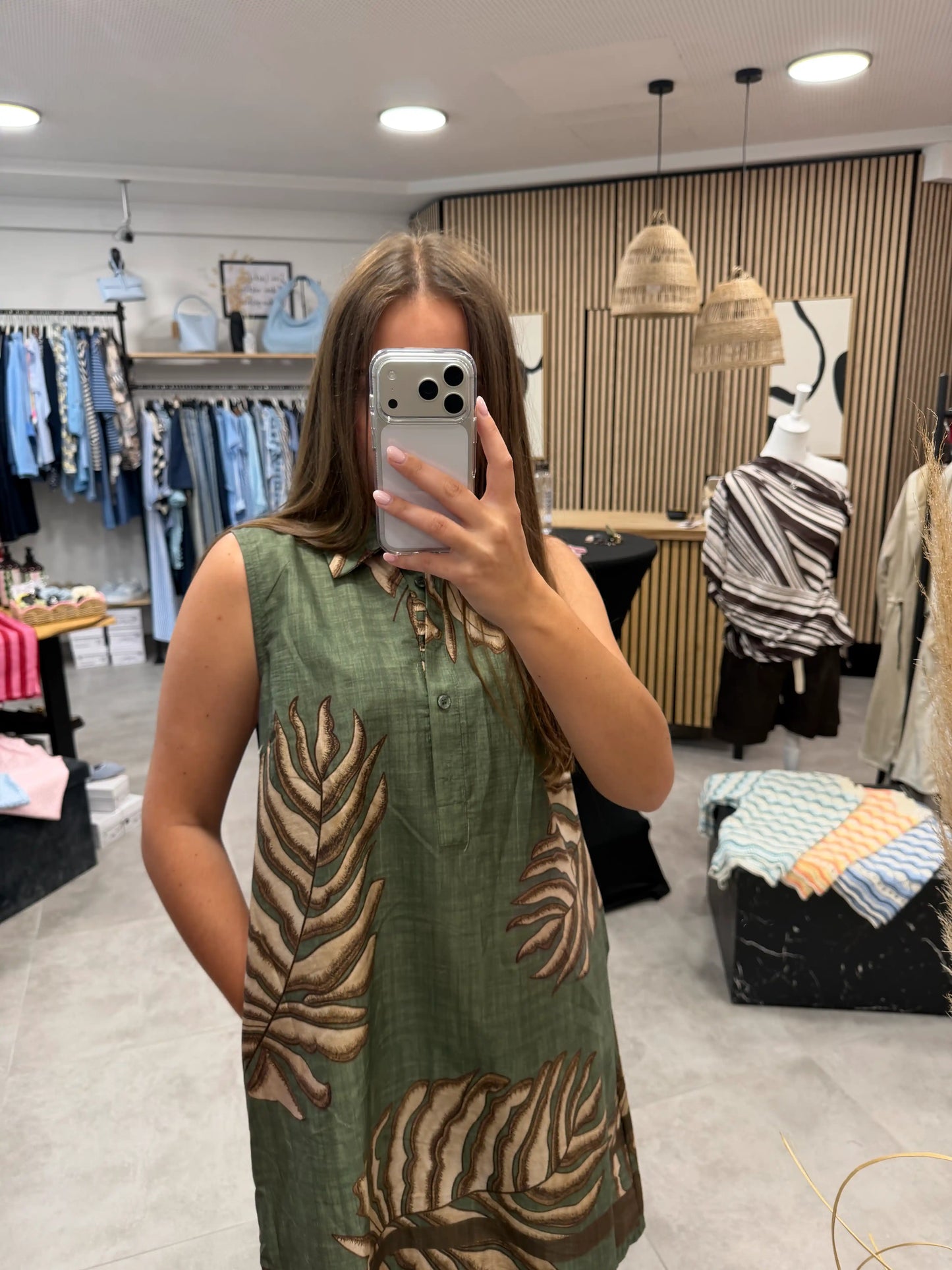 Kleid "Palma" Olivegrün