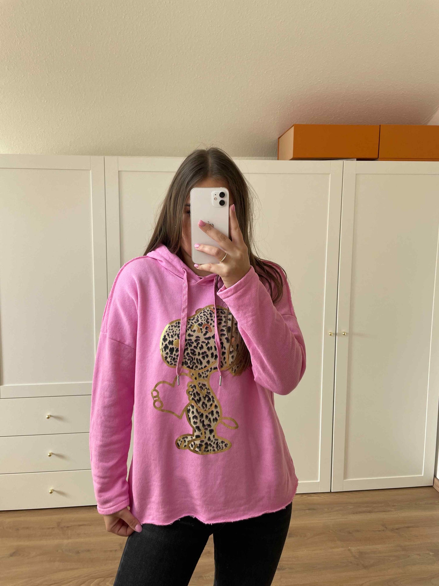 Kapuzenpullover "Snoopie" Rosa