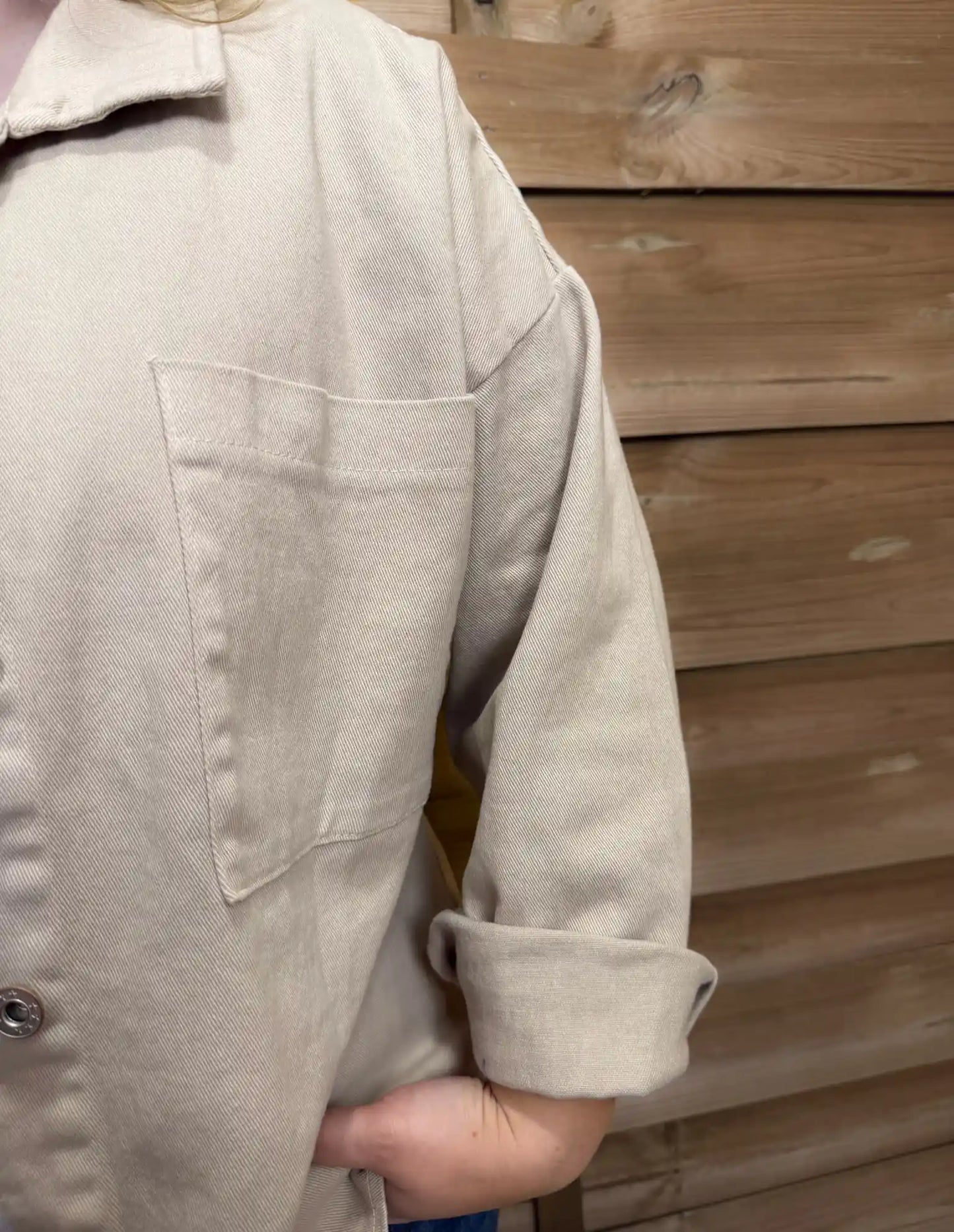 Jeansjacke "Sunnydays" Beige