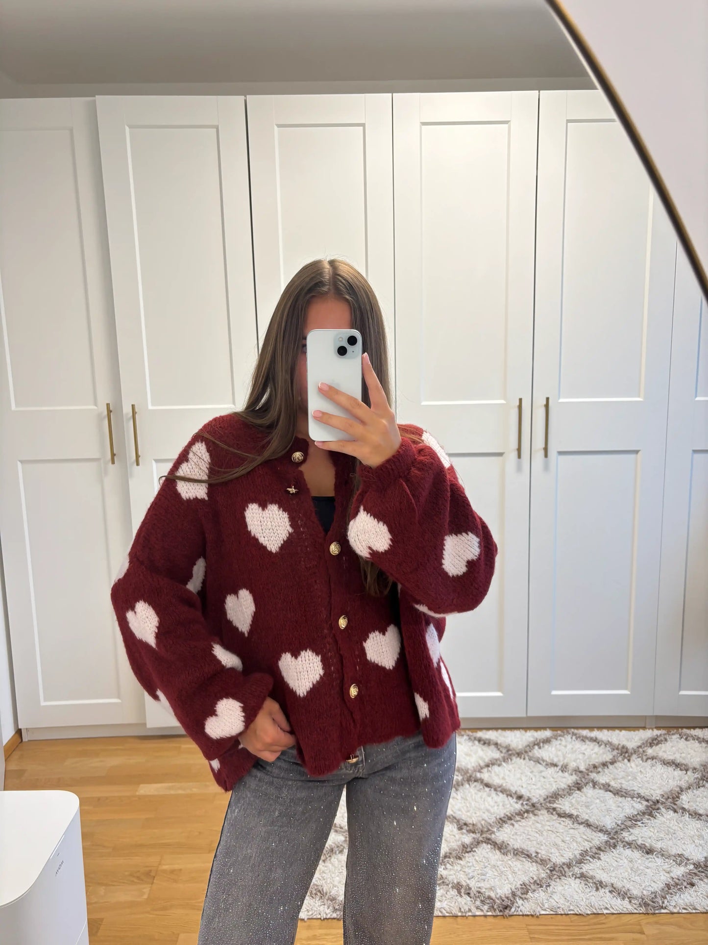 Cardigan "Hearty" Weinrot