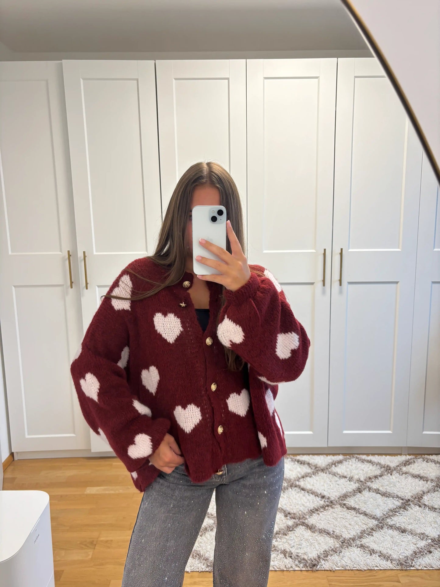 Cardigan "Hearty" Weinrot