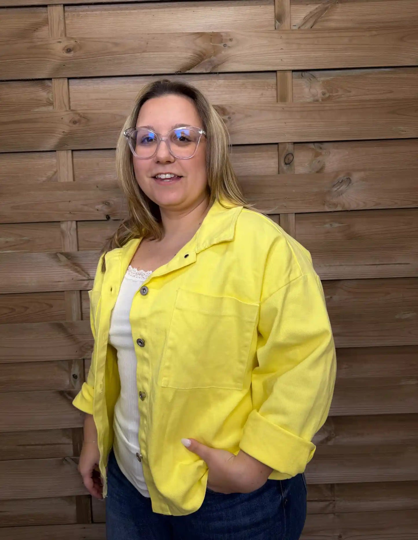 Jeansjacke "Sunnydays" Gelb