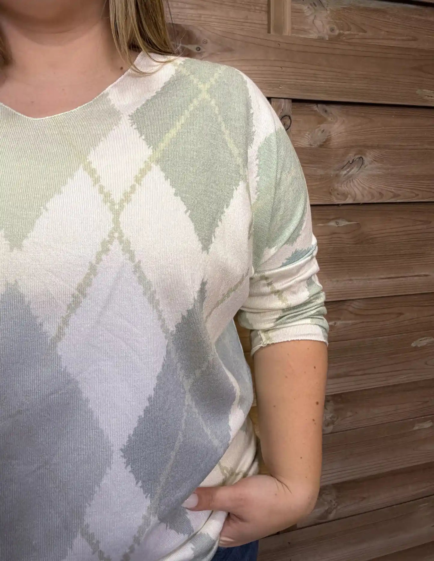 Pullover "Cozyheritage" Olivegrün