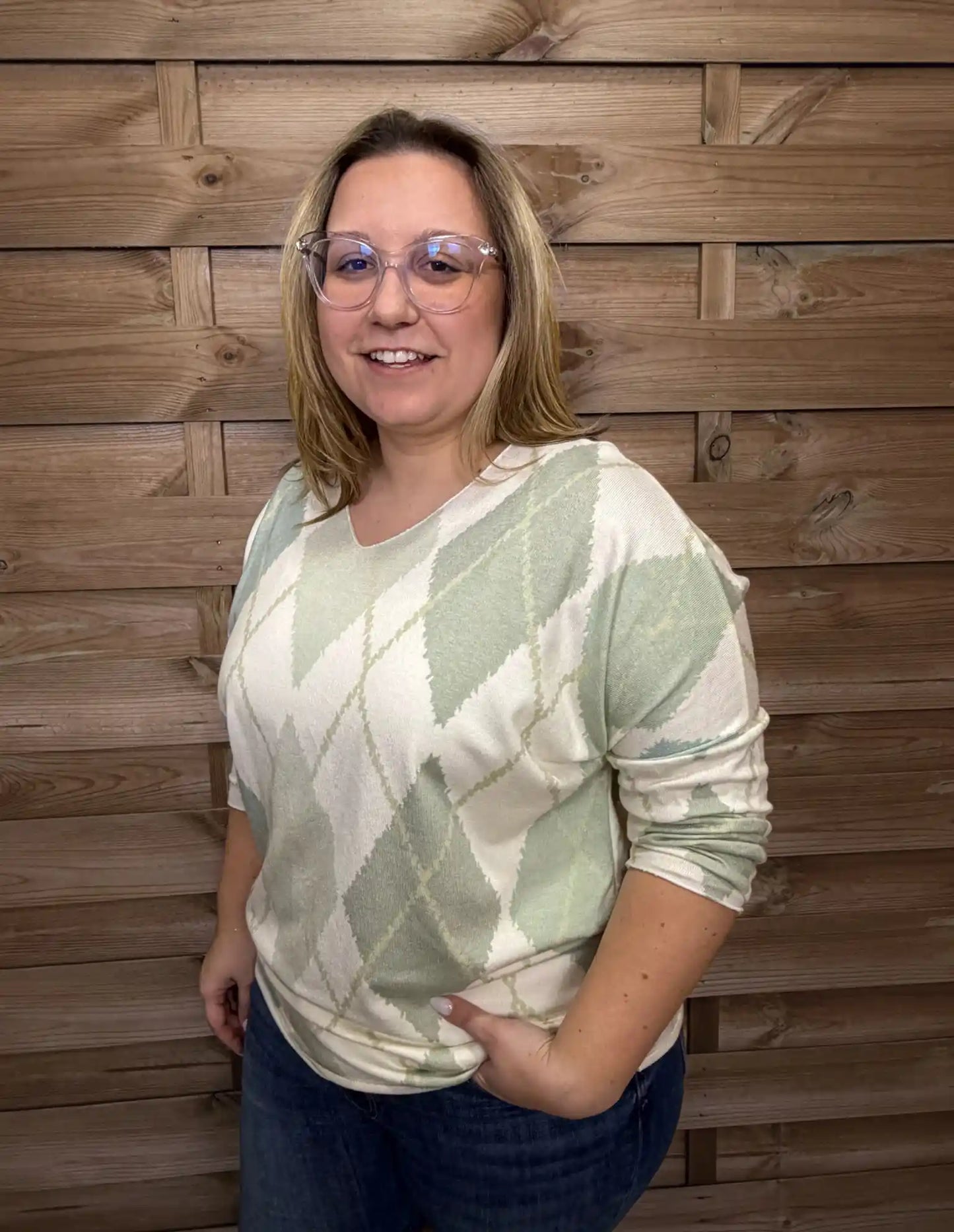 Pullover "Cozyheritage" Olivegrün