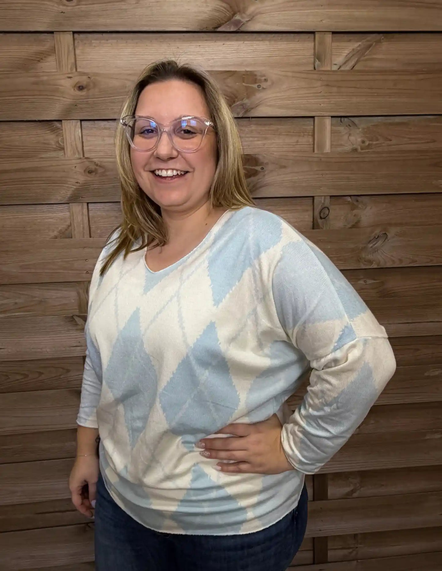 Pullover "Cozyheritage" Hellblau