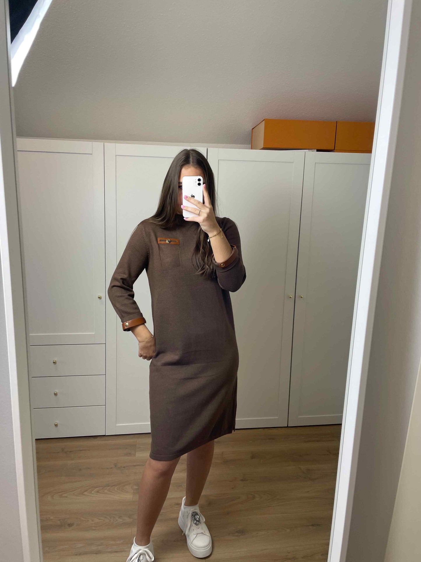 Kleid "Browni" Dunkelbraun