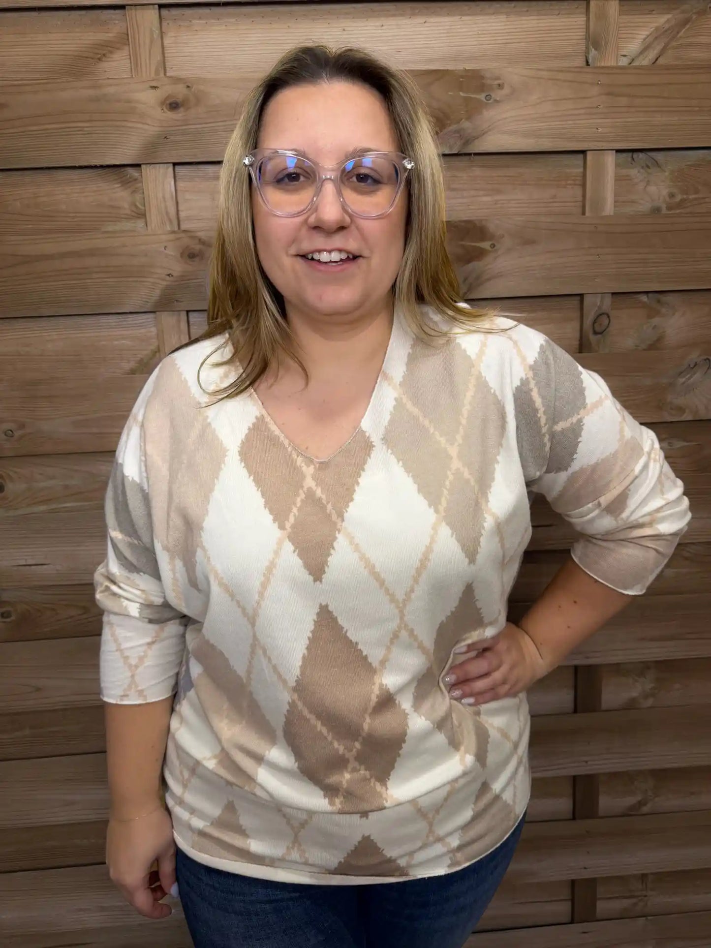 Pullover "Cozyheritage" Taupe