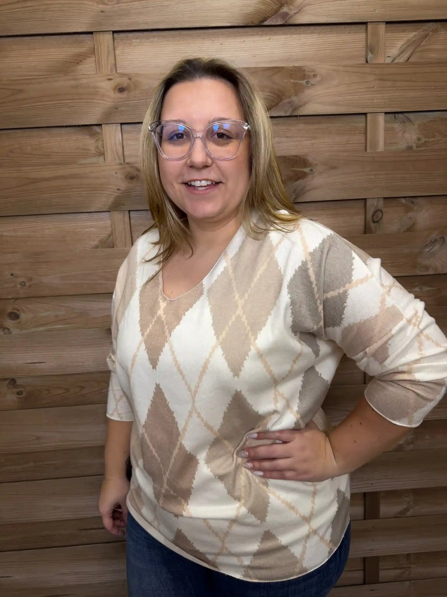 Pullover "Cozyheritage" Taupe