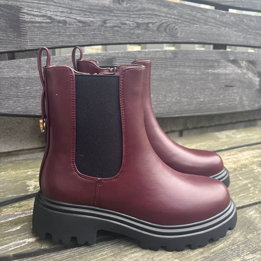 Boots Weinrot