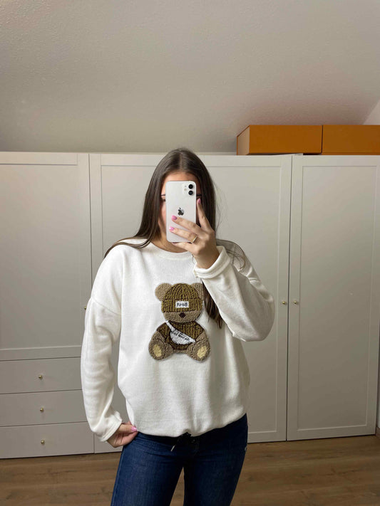 Pullover "thebestbear" Weiß