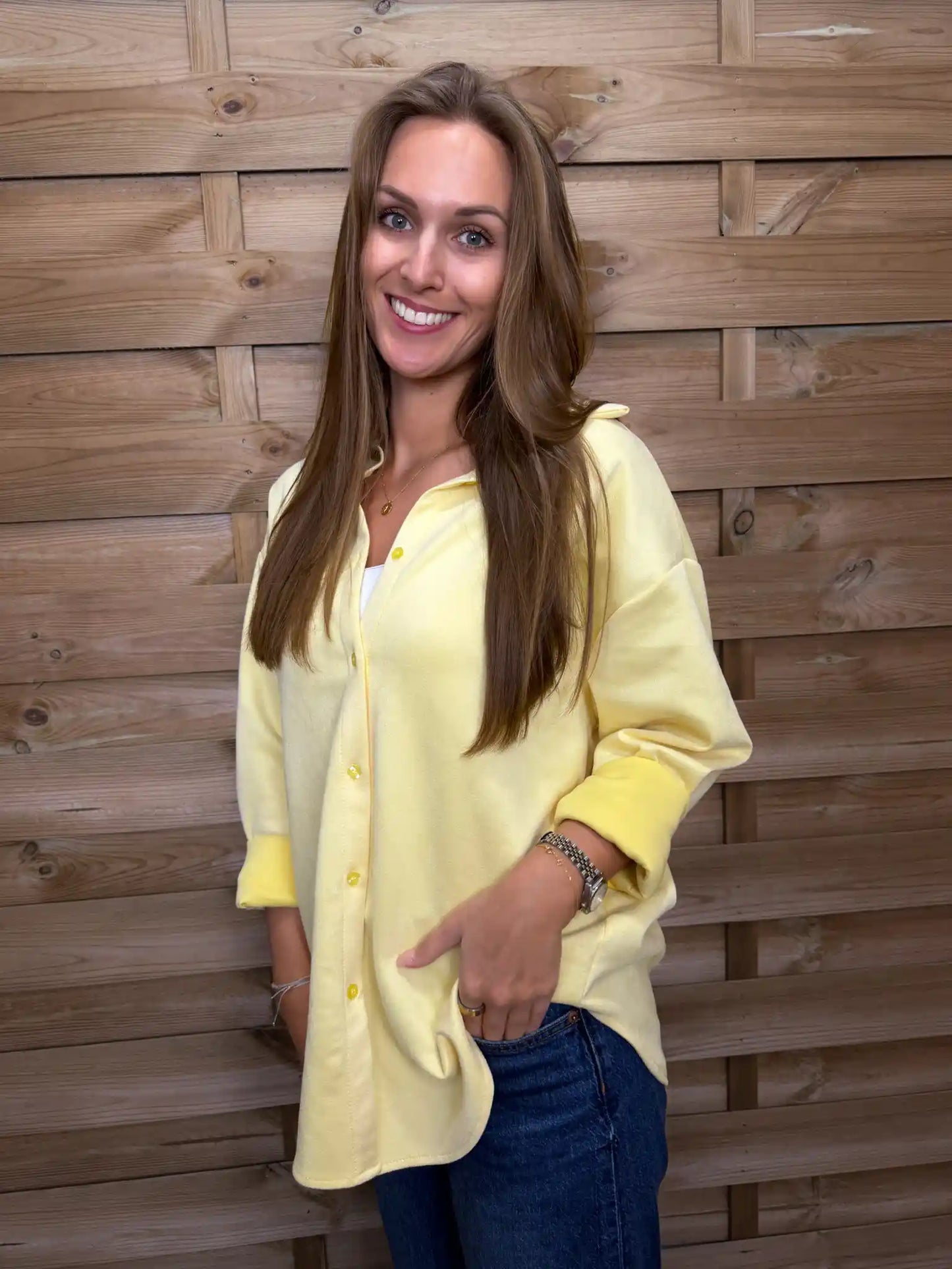 Overshirt "Velvet" Gelb
