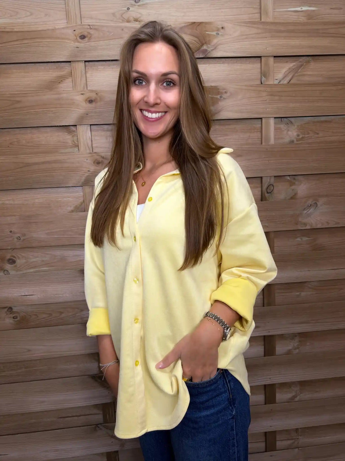 Overshirt "Velvet" Gelb
