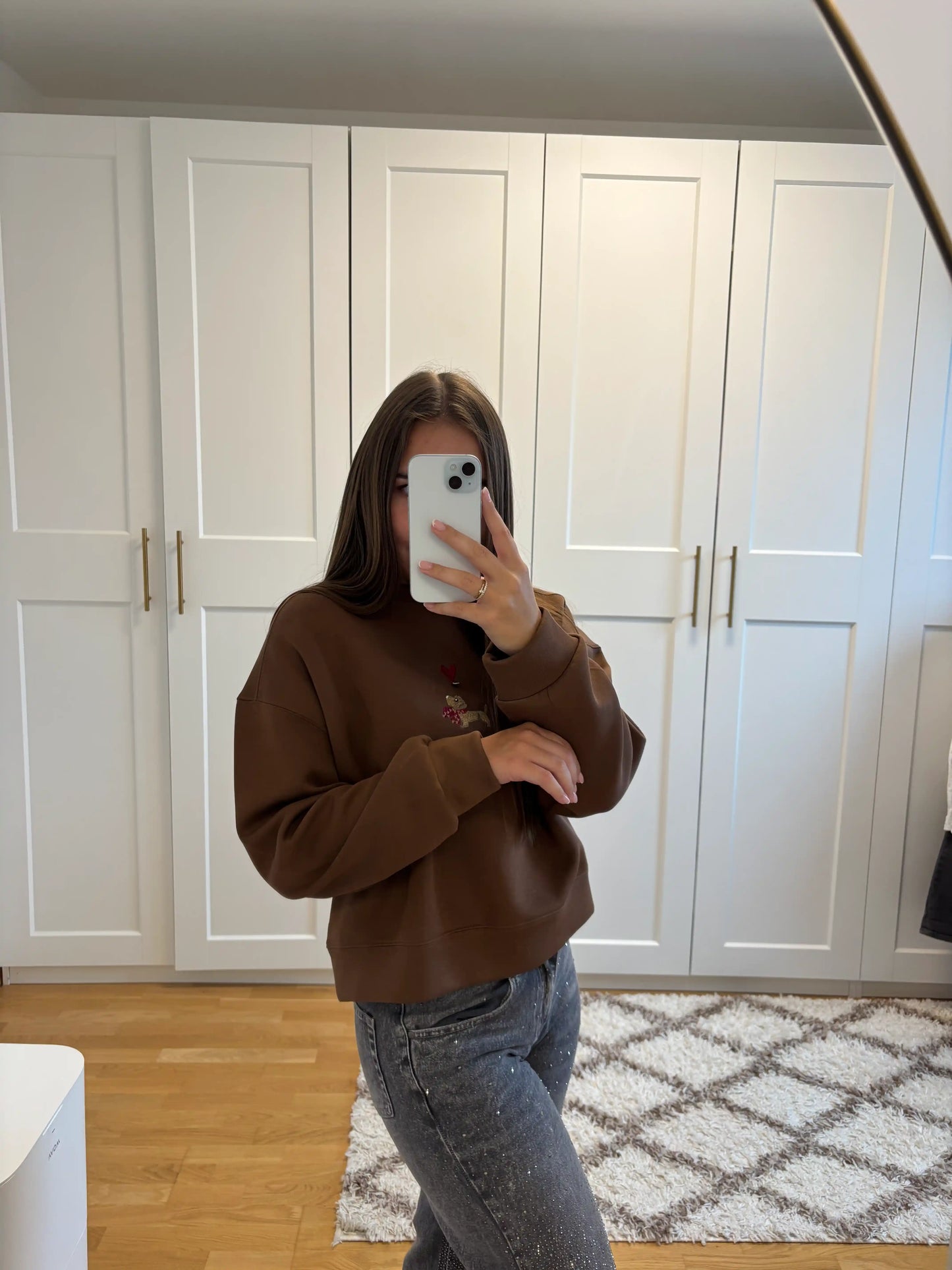 Pullover "Dackel" Camel