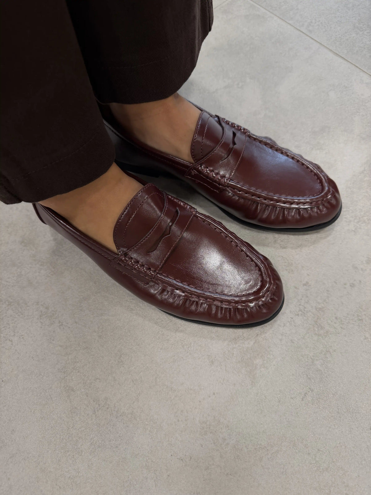 Loafer "Synthetic" Weinrot