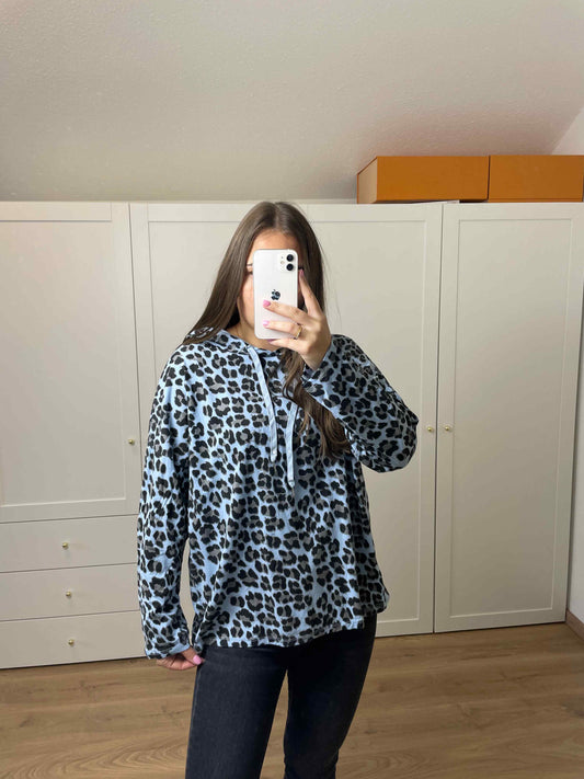 Kapuzenpullover "Leo" Hellblau