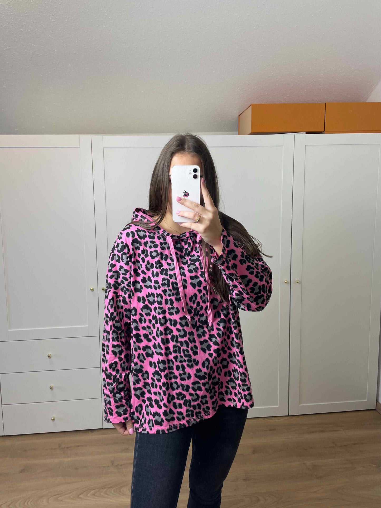 Kapuzenpullover "Leo" Pink