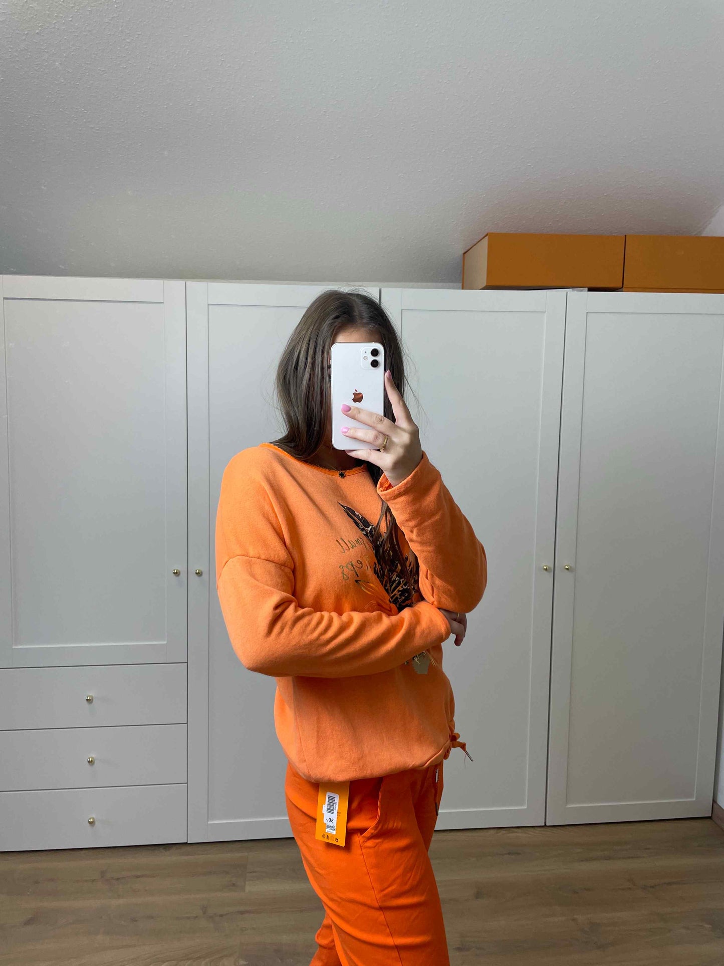 Langarmshirt "Feder" Orange