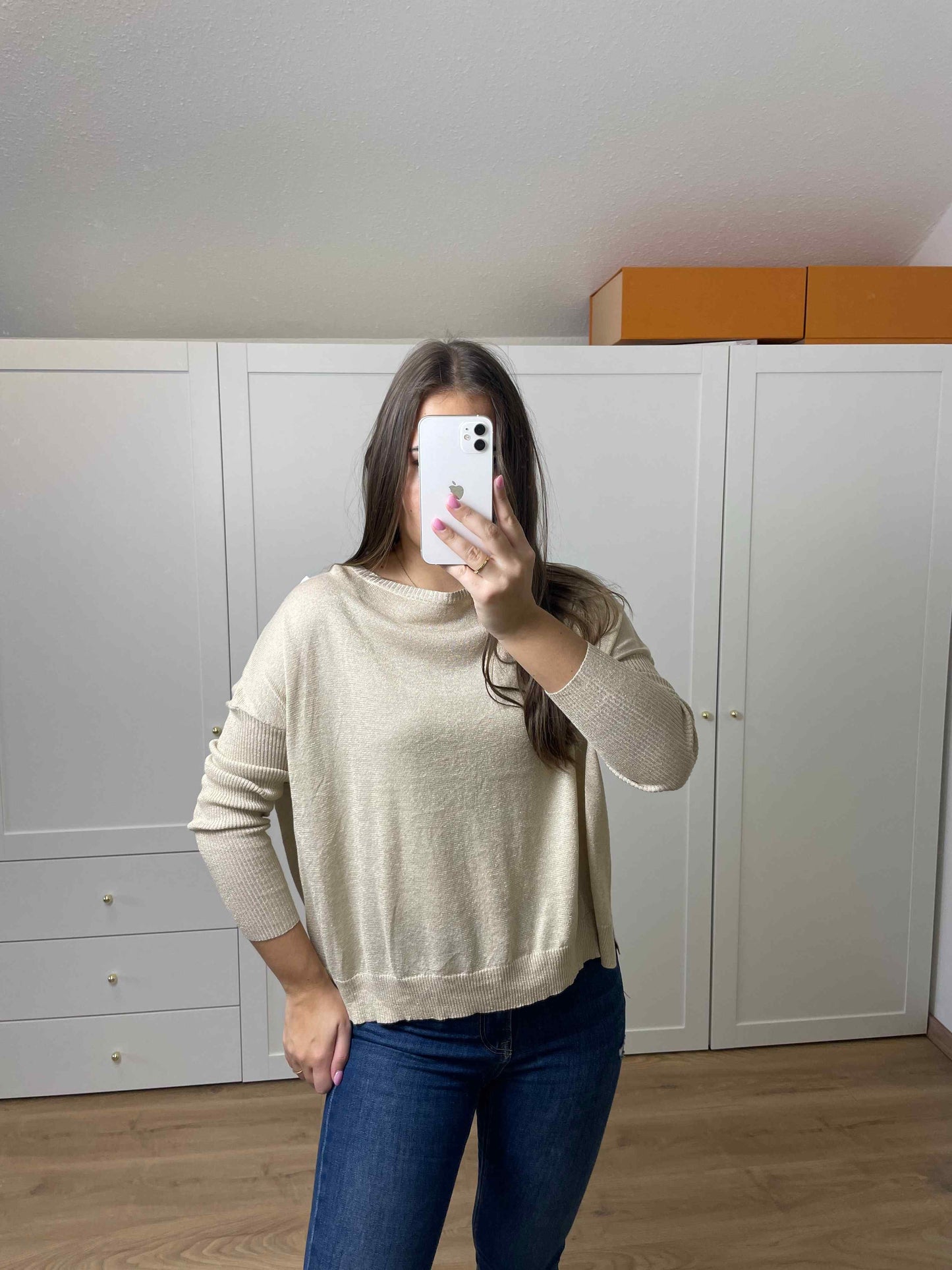 Pullover "Goldi" mit Knopfleiste