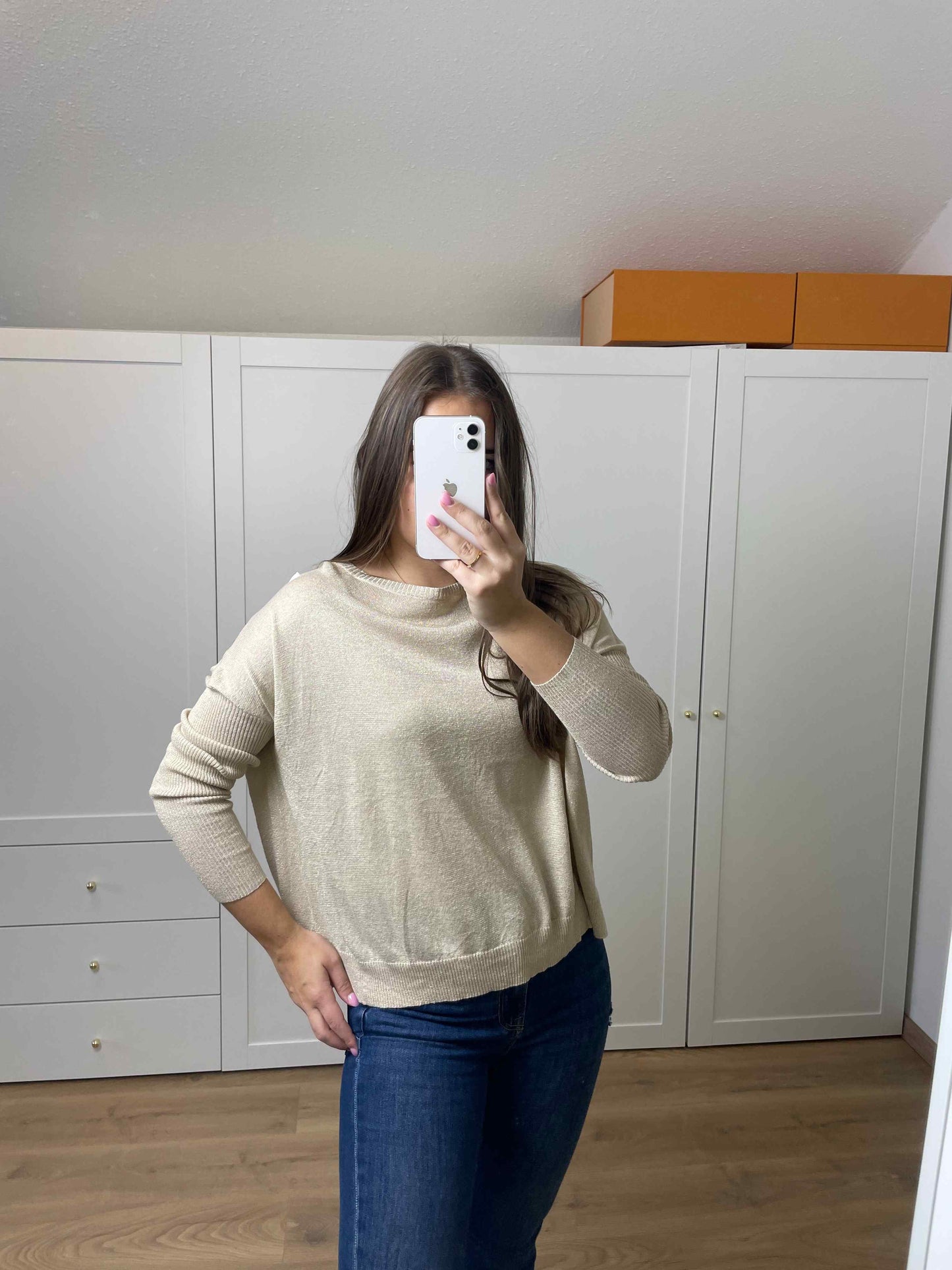 Pullover "Goldi" mit Knopfleiste