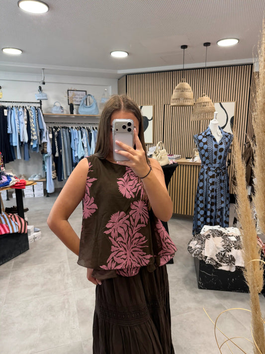 Bluse "Coco Blossom" Rosa