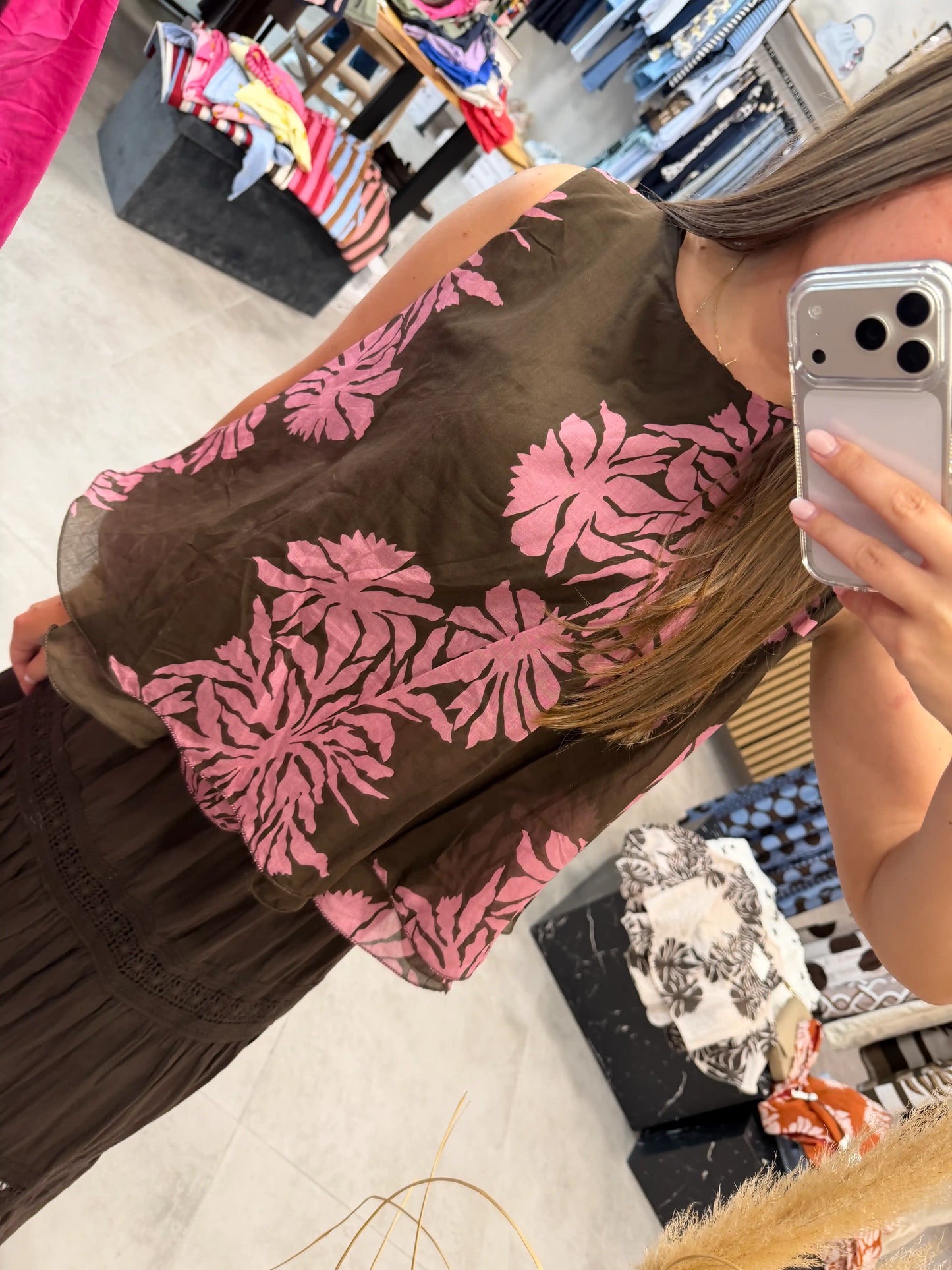 Bluse "Coco Blossom" Rosa