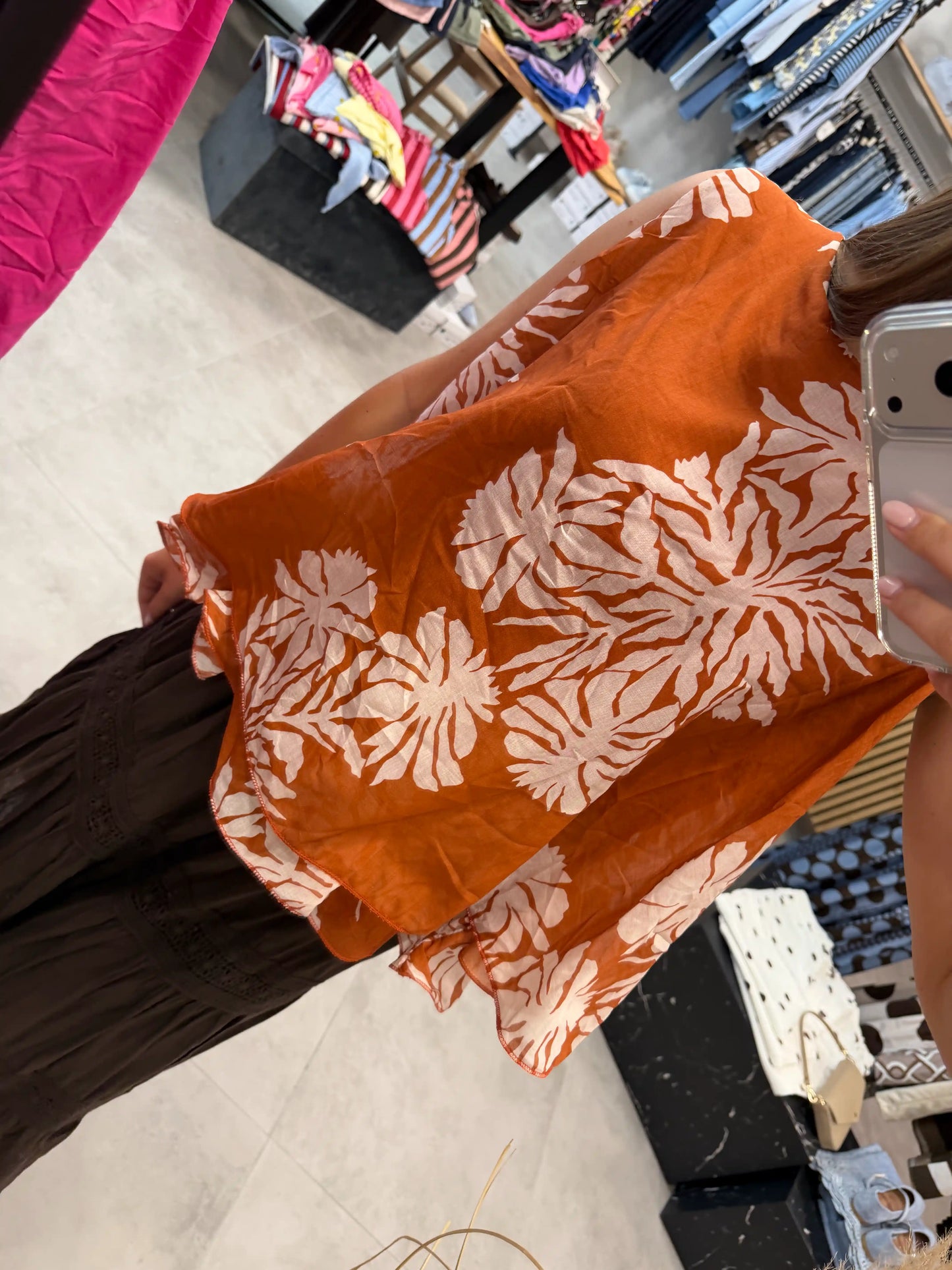 Bluse "Coco Blossom" Rost