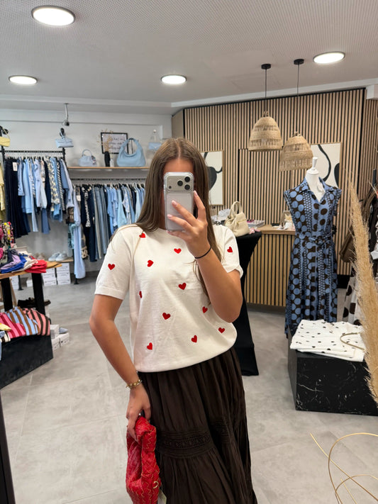 Shirt "Amore" Weiß