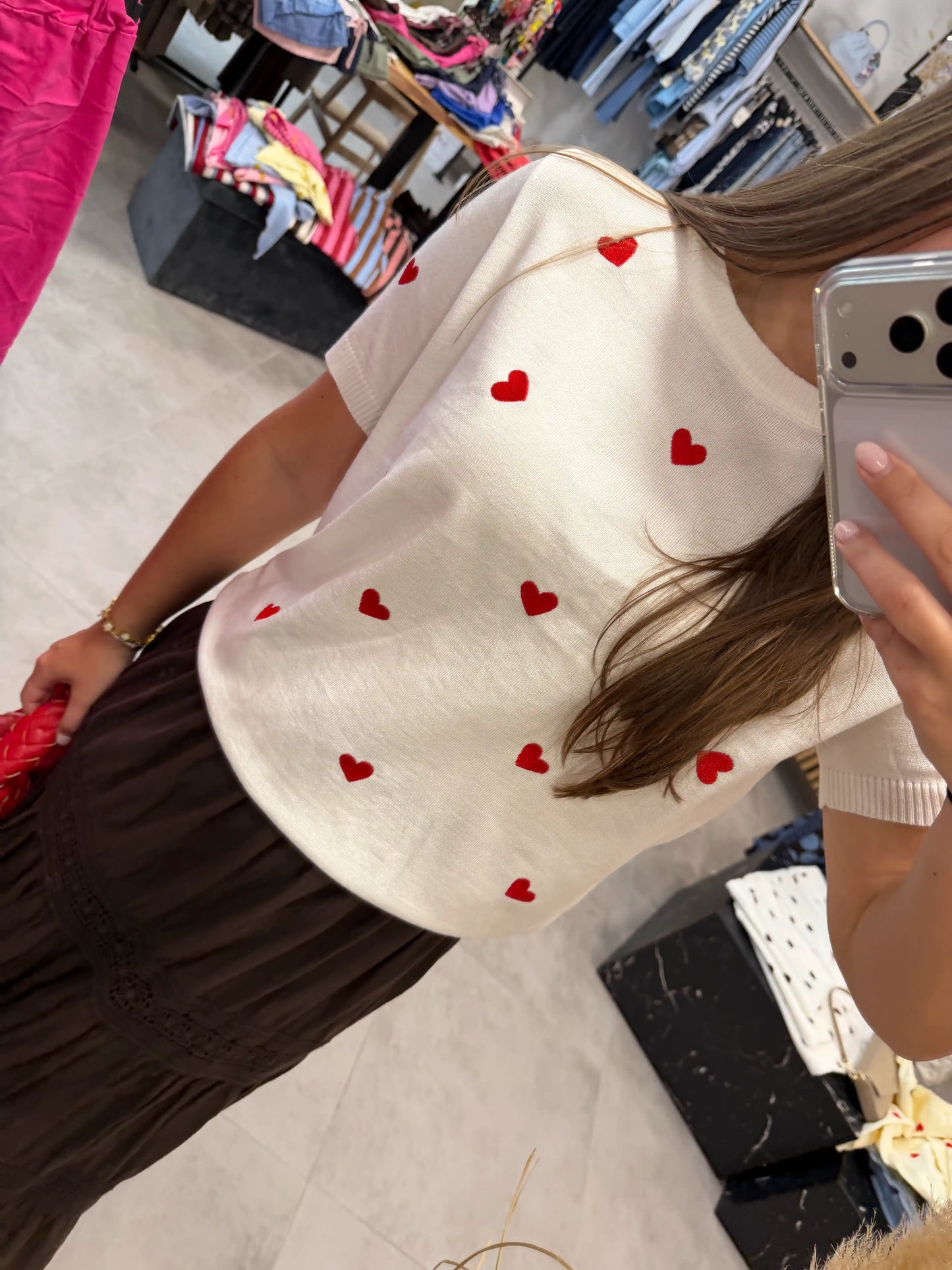 Shirt "Amore" Weiß