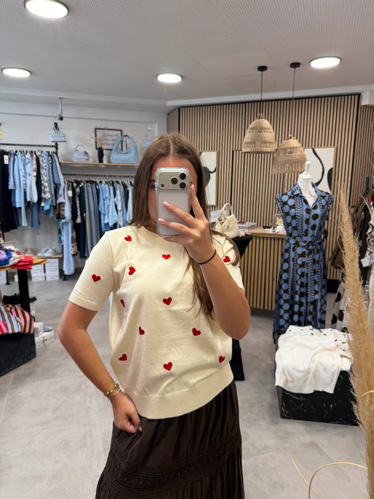 Shirt "Amore" Pastellgelb