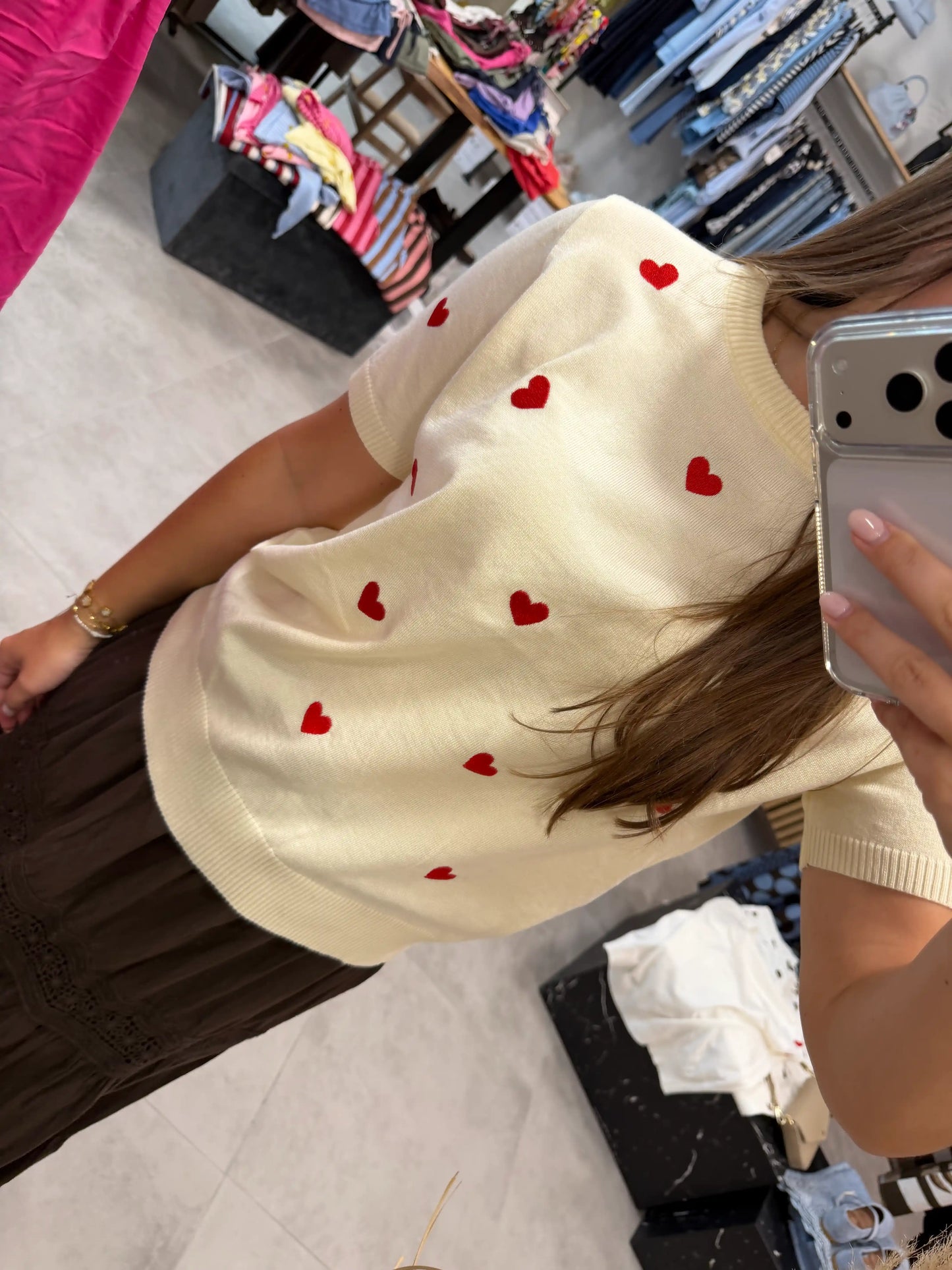 Shirt "Amore" Pastellgelb