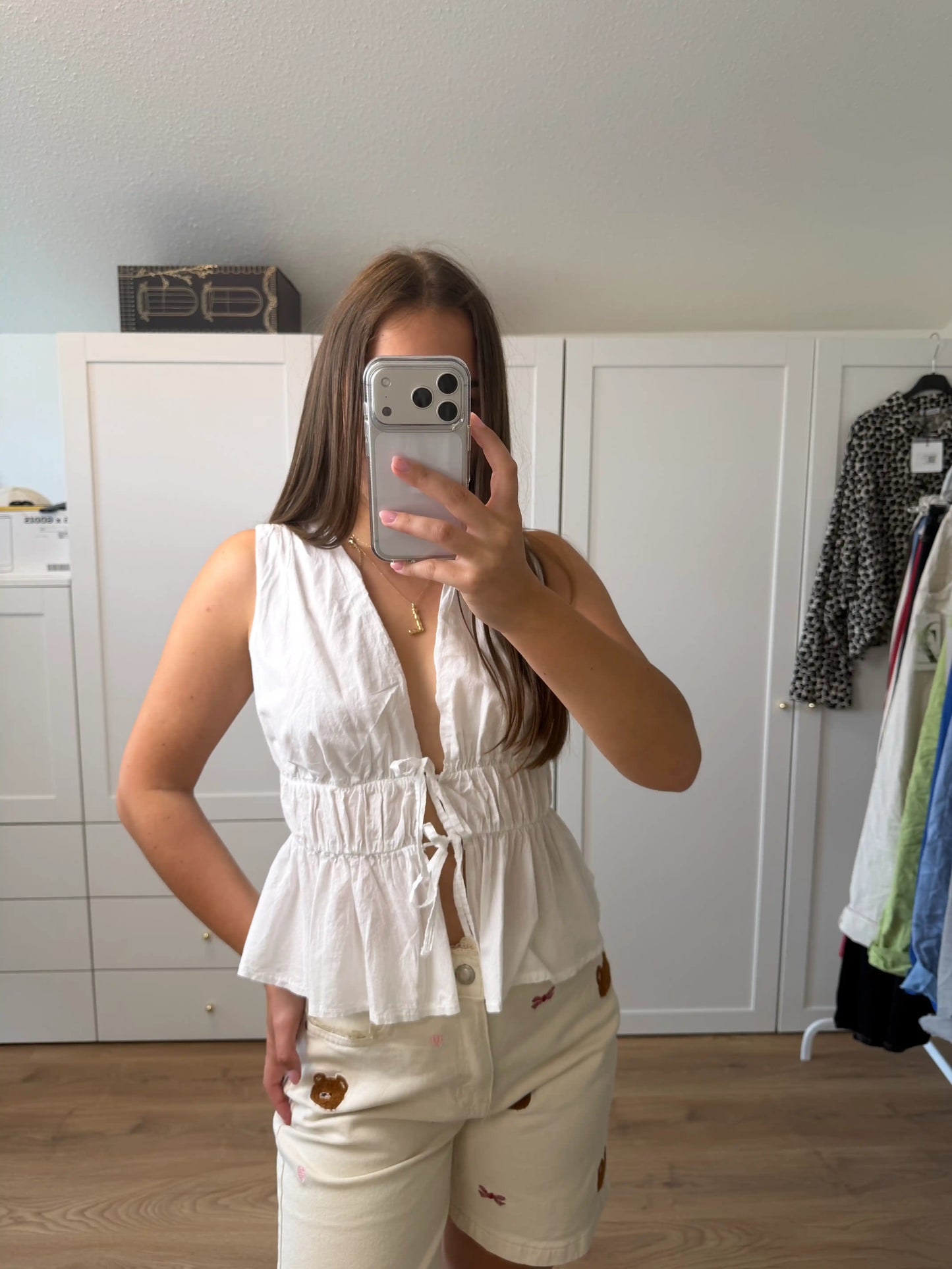 Top "Glow" Weiß