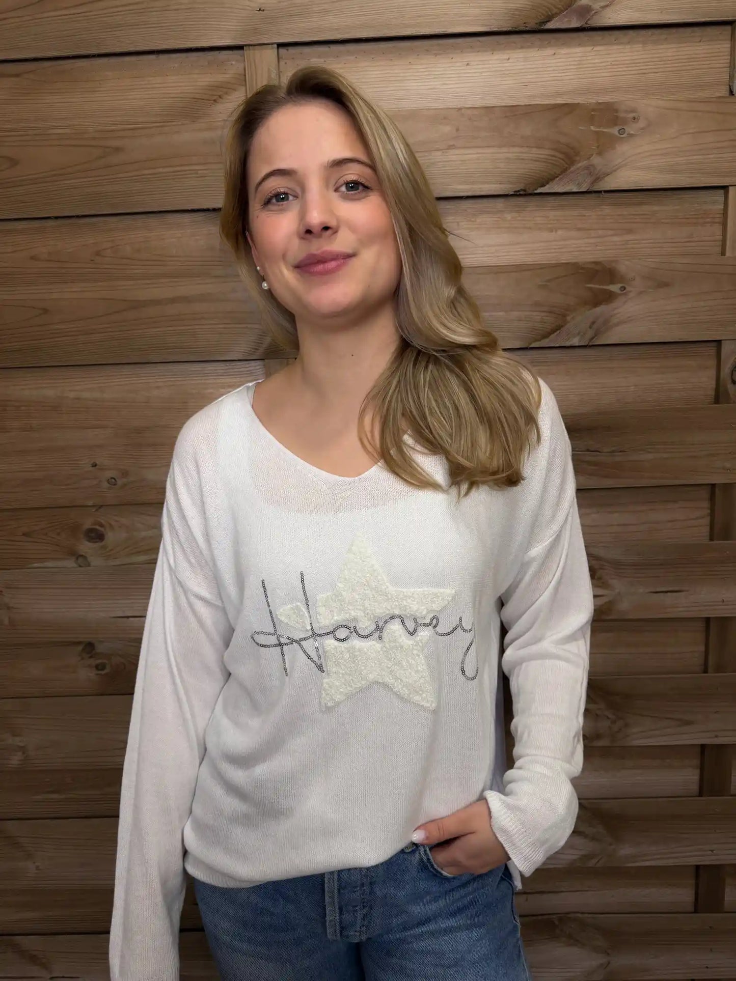 Pullover "Harveystar" Weiß