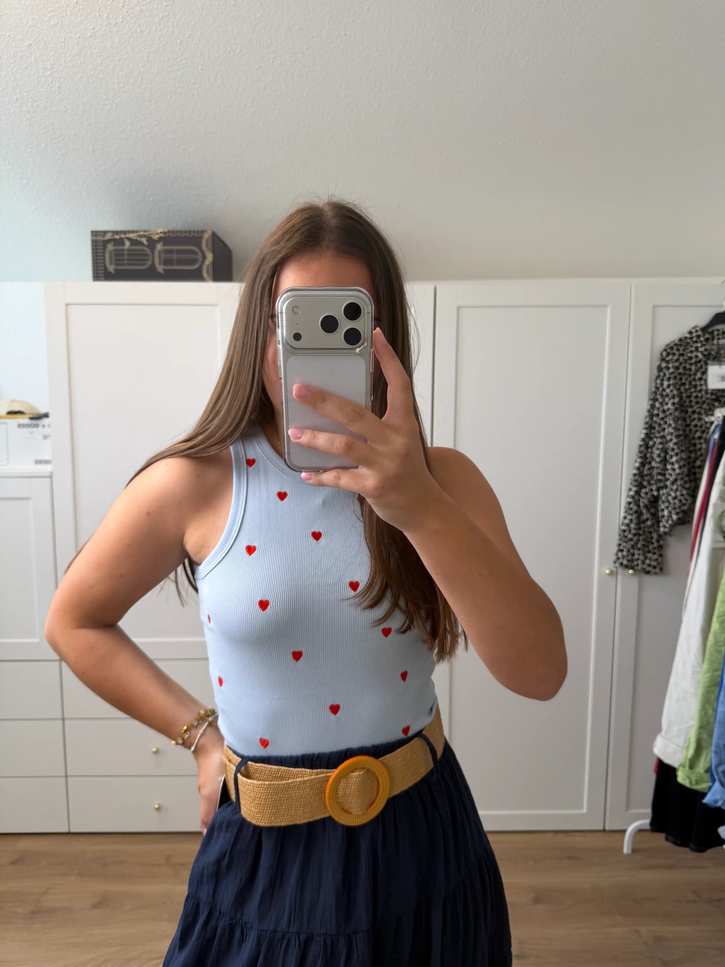 Top "Redheart" Hellblau
