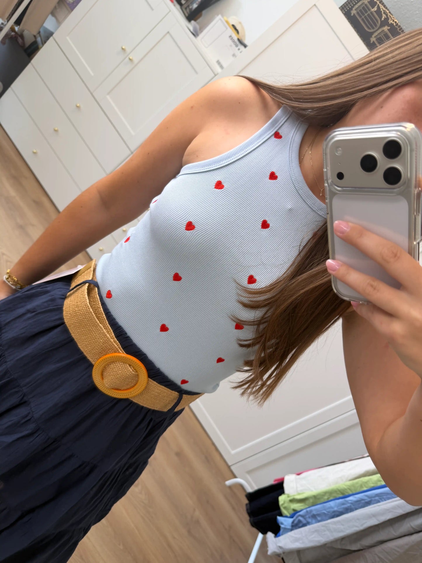 Top "Redheart" Hellblau