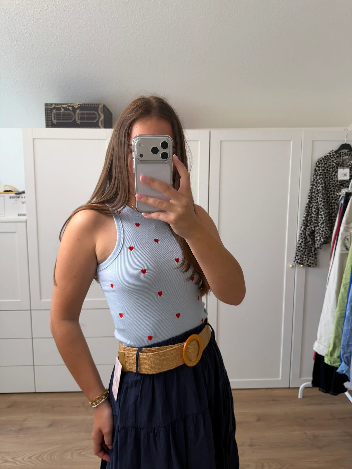 Top "Redheart" Hellblau